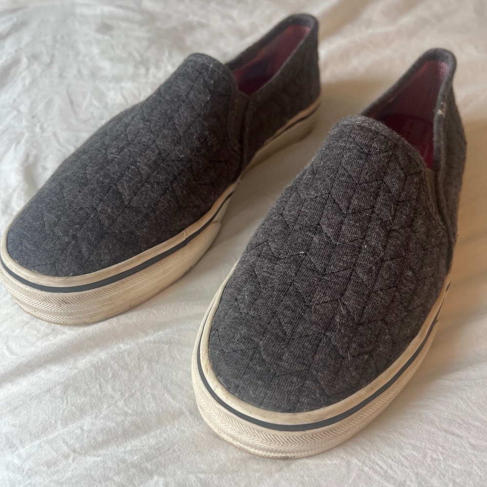 Keds Gray Slip-Ons